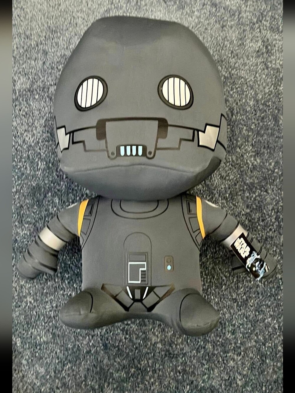 Star Wars K-2SO Black & Gray Imperial Droid Plush NWT Rogue One - LARGE
